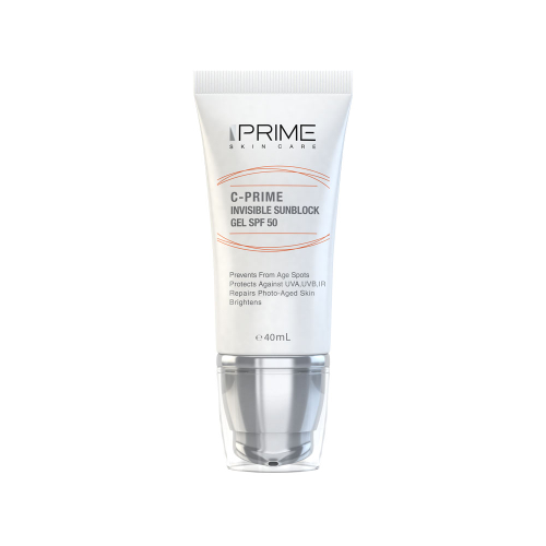 ژل ضد آفتاب SPF50 پرایم حاوی ویتامین سی مناسب انواع پوست 40میل